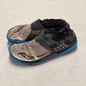 Saucony Hattori Women's Running Shoes Gray Blue Size 7.5 Barefoot Trail Sneakers